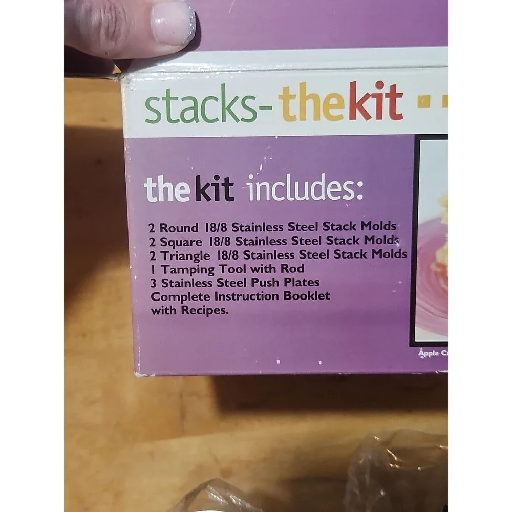 Stacks Kit The Art Of Vertical Food Stainless Steel Cooking Molds EUC